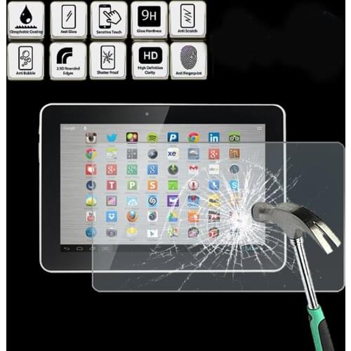 Tablet Tempered Glass Screen Protector Cover for Hannspree HANNSpad SN1AT71W 10.1"- Ultra-thin Screen Film Protector Guard Cover