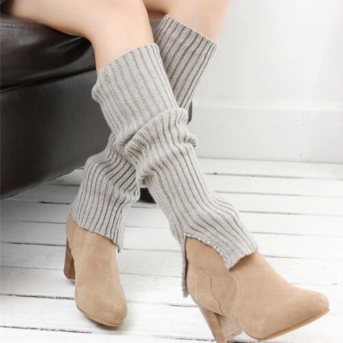 Women Winter Rhinestones Sock Long Socks Ladies Casual Warm Solid Socks Gray Black Cotton Blends Sock