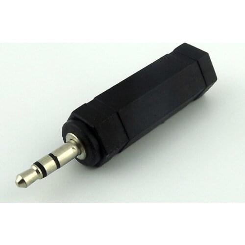 1pcs 3.5mm 1/8" Male Plug Stereo to 6.35mm 1/4" Female Jack Audio Adapter Converter