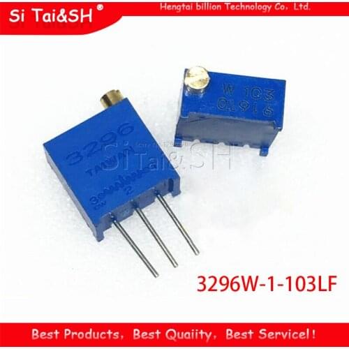 10pcs 3296W-1-103LF 3296W 10K ohm 103 3296W-1-103 3296W-103 W103 Trimpot Trimmer Potentiometer