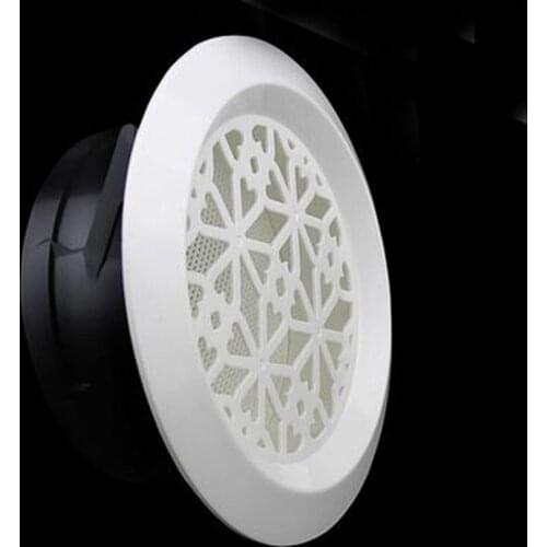 100mm Round Wall Air Vent Bull Nose Bathroom Extractor Outlet Grille Louvres Wall Ceiling Mount Air Vent Cover Outlet Exhaust Gr