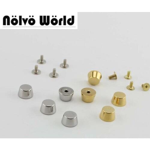 2-30pcs Gold/Silver 100% stainless steel rivets in screws for bags purse studs replacement