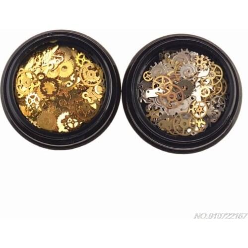 2 Box Mini Mixed Steampunk Cogs Gear Clock Charm UV Frame Resin Jewelry Fillings D07 20 Dropshipping