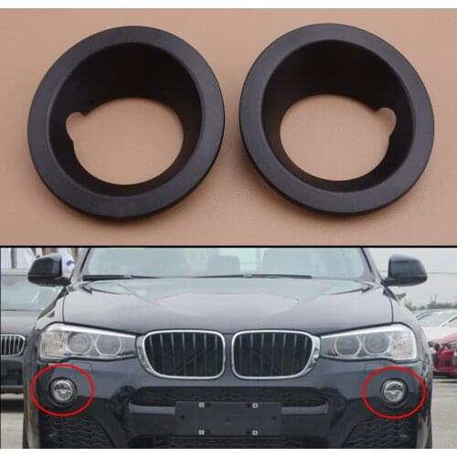 2pcs 51113400911 Left & Right Side Front Bumper Fog Light Lamp Ring Cover Frame Fit For BMW X3 E83 2004-2006 51113400912