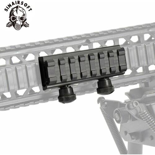AR Flat Top 1/2(0.5)" High See through 8-Slot Med-Profile Super Compact Riser Mount Picatinny/Weaver Rails Paintball Accessories