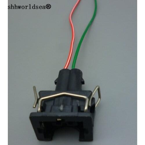 Shhworldsea 1/2/5/10/100pcs 2 Pin 3.5mm Female Automotive Connector for EV1 Fuel Injector Nozzle Waterproof Connector