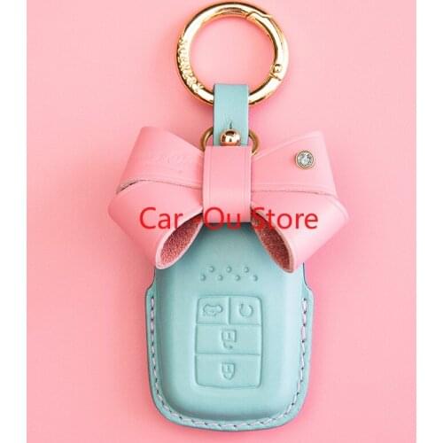 For Honda Civic ACCORD Avancier CRV URV Remote Smart Key Fob Case Holder Cover High Quality Leather For Girls