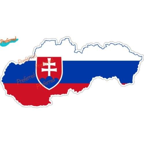 Map Flag Vinyl Outside Macbbook Slovakia Decal Motocross Racing Laptop Helmet Trunk Wall Vinyl Car Sticker Die Cutting