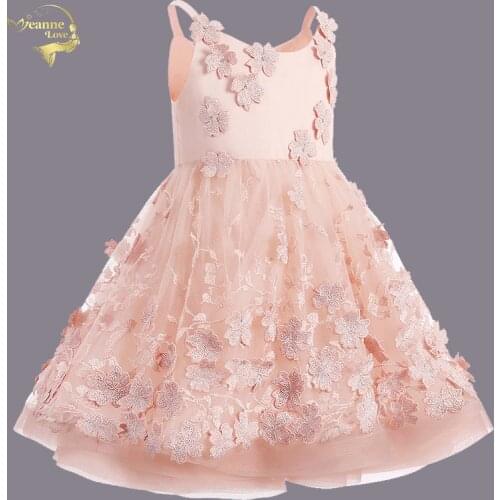 Nude Pink Little Girls Short Party Dresses Spaghetti Straps Knee Length Toddler Pageant Dresses robe petite fille mariage