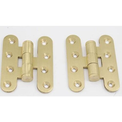 Copper 2.5 inch butterfly hinge H large angle cabinet door hinge X4