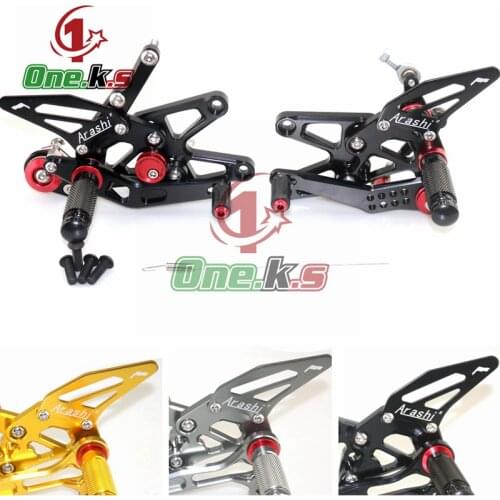 CNC Motorcycle Foot Pegs Rest Rearset Rear Set Footrest For DAYTONA 675 675R 2013 2014 2015 2016 2017