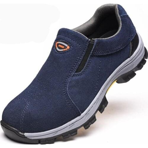 Safety Shoes Cap Steel Toe Safety Shoe Boots For Man Work Shoes Men Waterproof Size 12 Footwear Winter Wear-resistant GXZ028