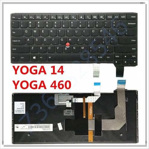 New Original US USI Backlight keyboard For ThinkPad S3 Yoga 14 YOGA-460(20EL 20EM) fru 00HW763 00HW793 00HW800