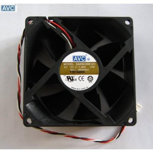 Wholesale For AVC DA09238B12H 9238 DC 12V 90mm 92mm 1.35A Dual Ball Bearing Server Cooling Fan