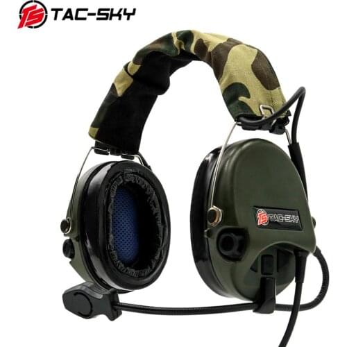 TAC-SKY Sordin silicone earmuffs noise reduction pickup hunting shooting sports headphones military tactical headphones FG