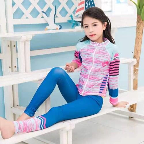 SBART Korean version diving suit Sunscreen Long Sleeve Swimming Suit Snorkeling Sandy Beach Surfing Diving Serve Girl Swimwear