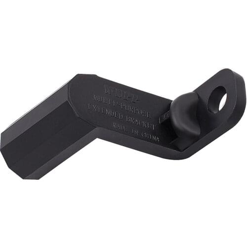 Motorcycle Rear View Mirror Extender Bar Fits Phone Holder Mount Clamp Black