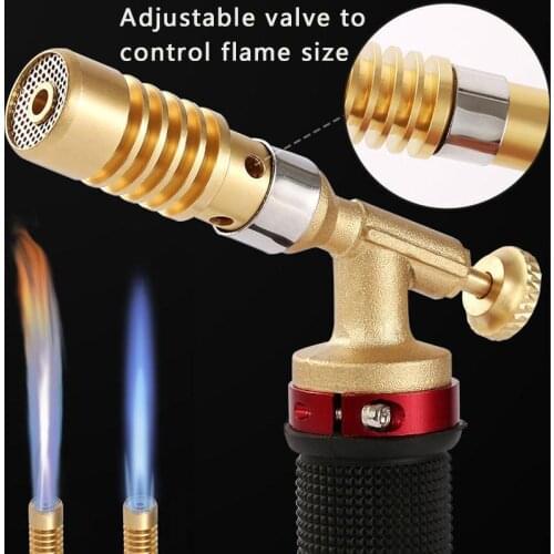 Liquefied Propane Gas Electronic Ignition Welding Torch Machine Equipment with 2.5M Hose for Soldering Weld Cooking Heating