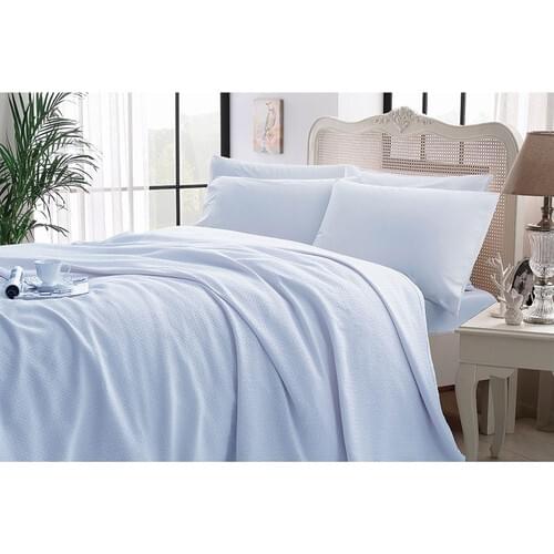 Single Person Pique Pack-Blue Memory Foam and Bedspreads Fluffy Plaid Coverd Cover Blankets Pike Tackle Pike Set