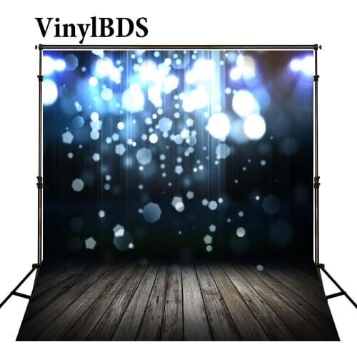VinylBDS Photography Background 10X10ft Bright Star Backdrop Wood Floor Background Newborns and Children Background for Studio