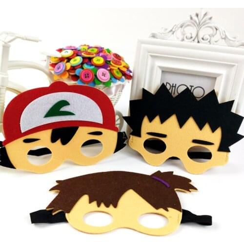 Xibao Childrens Day Party Pokemon Felt Mask Kindergarten Childrens Show Activity Dress Up Non-woven Eye Mask