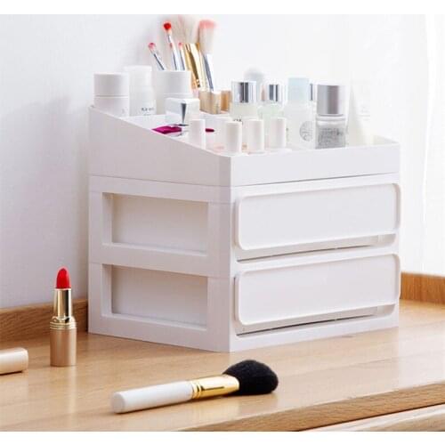 Drawer type Mac Cosmetic Storage Box Dressing Table Makeup Desktop Organizer Case Skin Care Product Shelf Jewelry Box