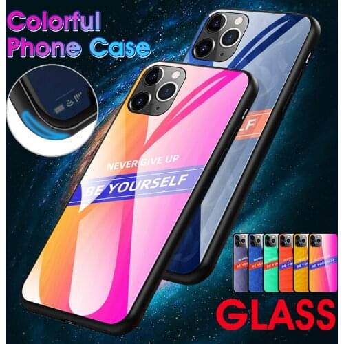 For iPhone 11/11 Pro Max iPhone 6 6S 7 8 Plus iPhone XR XS Max Tide brand tempered glass case protection cover