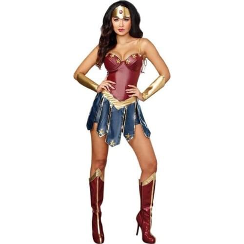 Female Warrior Costume Superhero Costume for Women Halloween Costume Adult