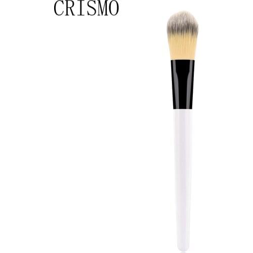 CRISMO 1PC White Foundation Makeup Brush Synthetic Hair Cream Powder Foundation Brush Single Makeup Brushes Pinceaux Maquillage