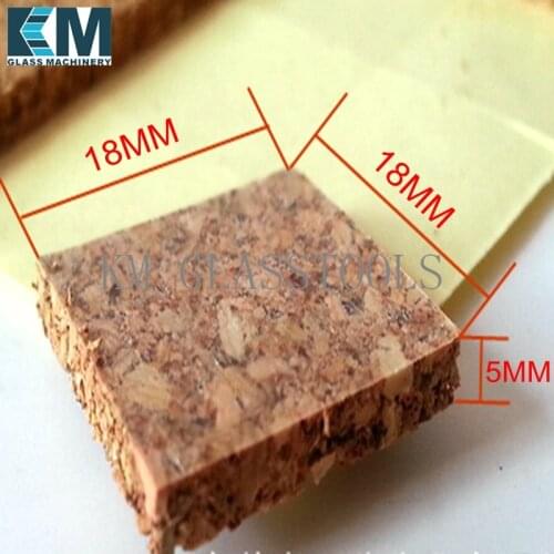 10 square metres per Carton!5.0MM x 18x18 Cork pads,Cork Distance Pads,Glass spacer,glass pads,cork packing,cork gasket