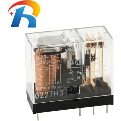 100% New origina G2R-1-E-24VDC DC24V 16A 8PIN Omron power relay