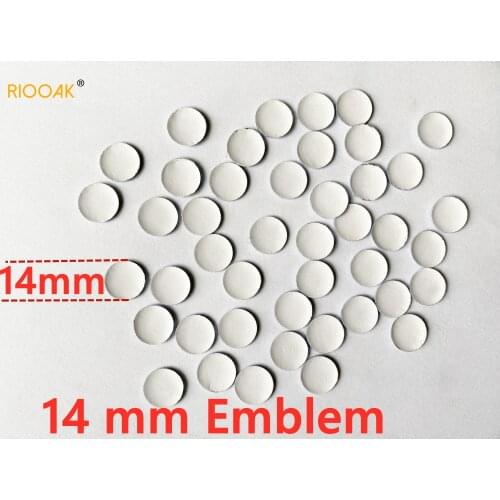 14mm Car Key Shell Sticker Circular Emblem Symbol For bmw audi peugeot volkswagen ford honda Opel kia jeep nissan renault Subaru