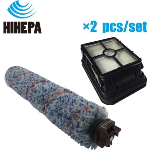 2 pcs/set Multi-Surface Brushroll & HEPA Filter for Bissell Crosswave 1785 Series Vacuum Cleaner Parts Fit # 1608683 & 1608684
