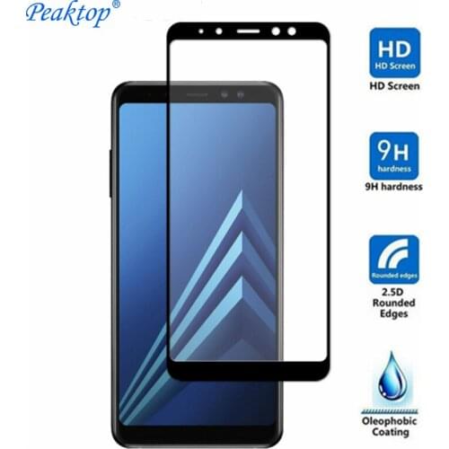 2pcs Tempered Glass for Samsung Galaxy J8 J6 J4 2018 J5 J7 J2 Prime Screen Protector Film for Galaxy A8 A6 Plus A5 A7 2018