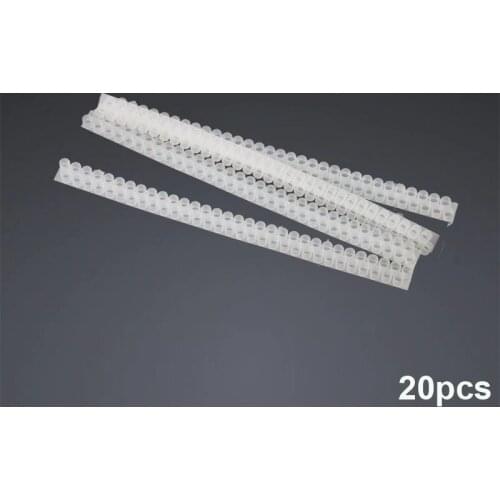 20pc Beekeeping Royal Jelly Strip Double Rows Hole Holes Bee Milk Pulp Collect Sheet Bar Plastic Bees Tools Equipment Supplies