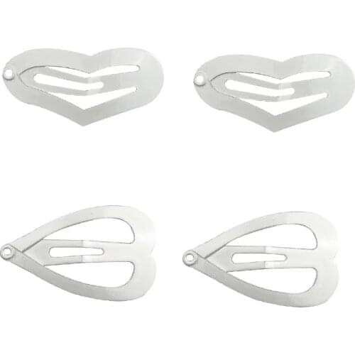 50PC/Lot White DIY Small Snap Hair Clips Pet Hairpin Dog Cat Puppy Hair Grooming Accessories