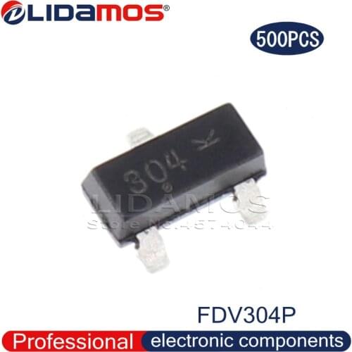 500PCS/1000PCS FDV302P FDV302 302 FDV304P FDV304 304 SOT23 P-Channel 25V High Quality and Original MOSFET