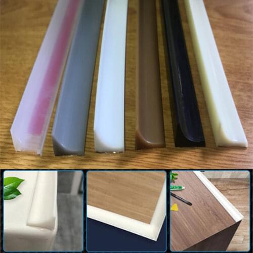 6 Colors silicone water barrier bathroom shower Door Bottom water stopper rubber Dam Dry and Wet Separation guard sealing strip