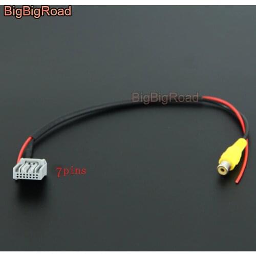 BigBigRoad For Honda CRV CR-V 2012 2013 2014 2015 Car Adapter Connector Wire Cable Rear View Camera Original Video Input RCA