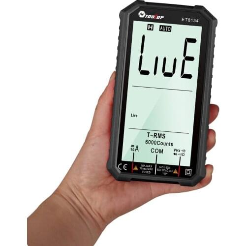ET8134 Digital Multimeter 4.7 Inch LCD DC/AC Current Voltage Measurement Capacitance Resistance Measuring VS ANENG 620A