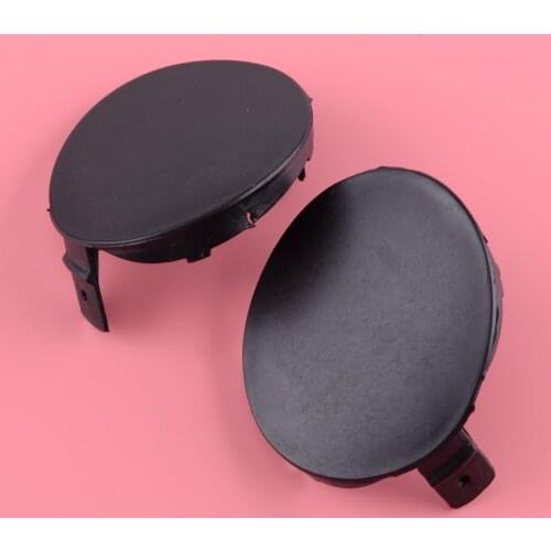 CITALL 1 Pair Left & Right Front Bumper Tow Hook Cover Cap 52128-02910 Black Plastic Fit for Toyota Corolla 2007 2008 2009