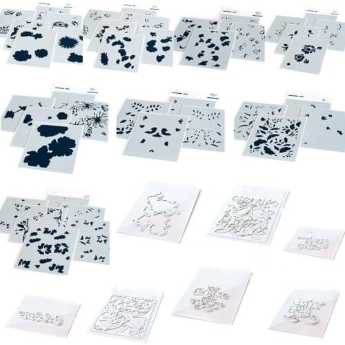 Floral Pattern For Various Cutting Dies Stamps Stencil Scrapbook Diary Decoration Embossing Template DIY Greeting 2021 HOT NEW