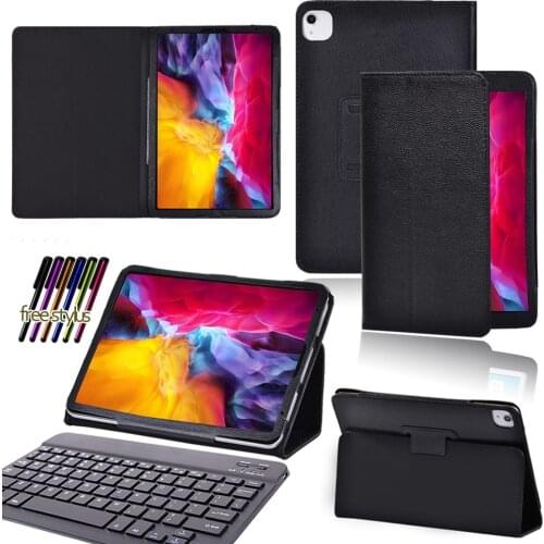 For Apple Pro 11"/9.7/10.5"/iPad 5th 6th/Mini 4 5/Air 1 2 3 4 Pu Leather Stand Tablet Cover+Wireless Bluetooth Keyboard+Stylus