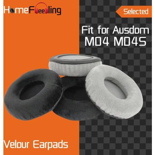 Homefeeling velour Earpads for Ausdom M04 M04S Headphones Earpad Cushions Covers Velvet Ear Pad Replacement