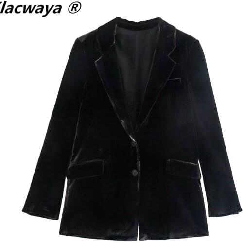 Женские бархатные пиджаки Klacwaya China At AliExpress