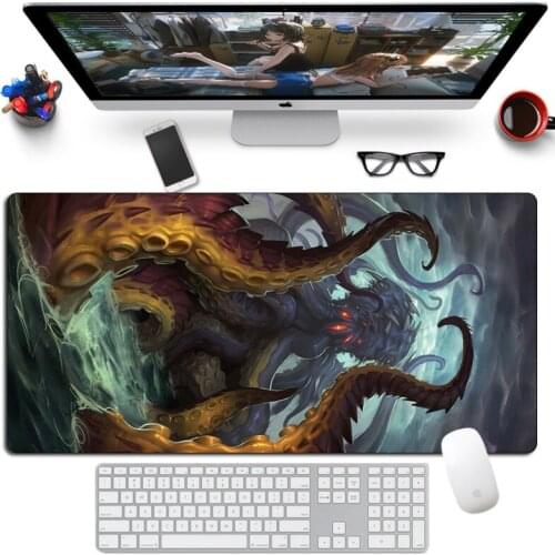 80x30cm Visions of N'Zoth Mousepad Rubber Large Warcraft Gaming Mouse pad Gamer Anime Otaku Custom Computer XL Desk Boy Gift Mat