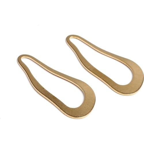 Brass Textured Charms,Earring Findings,Geometry Shape Charms,Blanks With 1 Hole Charms,Fit For DIY Necklace,50.5X22mm-RB1355