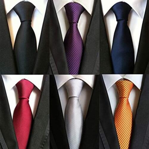Hot Kf-Mens Necktie Classic Silk Tie Woven Jacquard Neck Ties 6 PCS