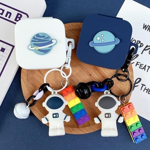 Cute Astronaut Protective Silicone Case For Xiaomi Air2 SE Shell For Mi Airdots Pro2 SE Soft Shockproof Cover For MI Air 2 SE