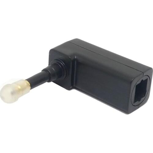 Mini toslink adapter 90 degree Right angle 3.5 Optical Adapter for Macbook, TV Box